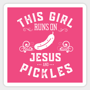 Just a Girl Who Loves Pickles Magnet